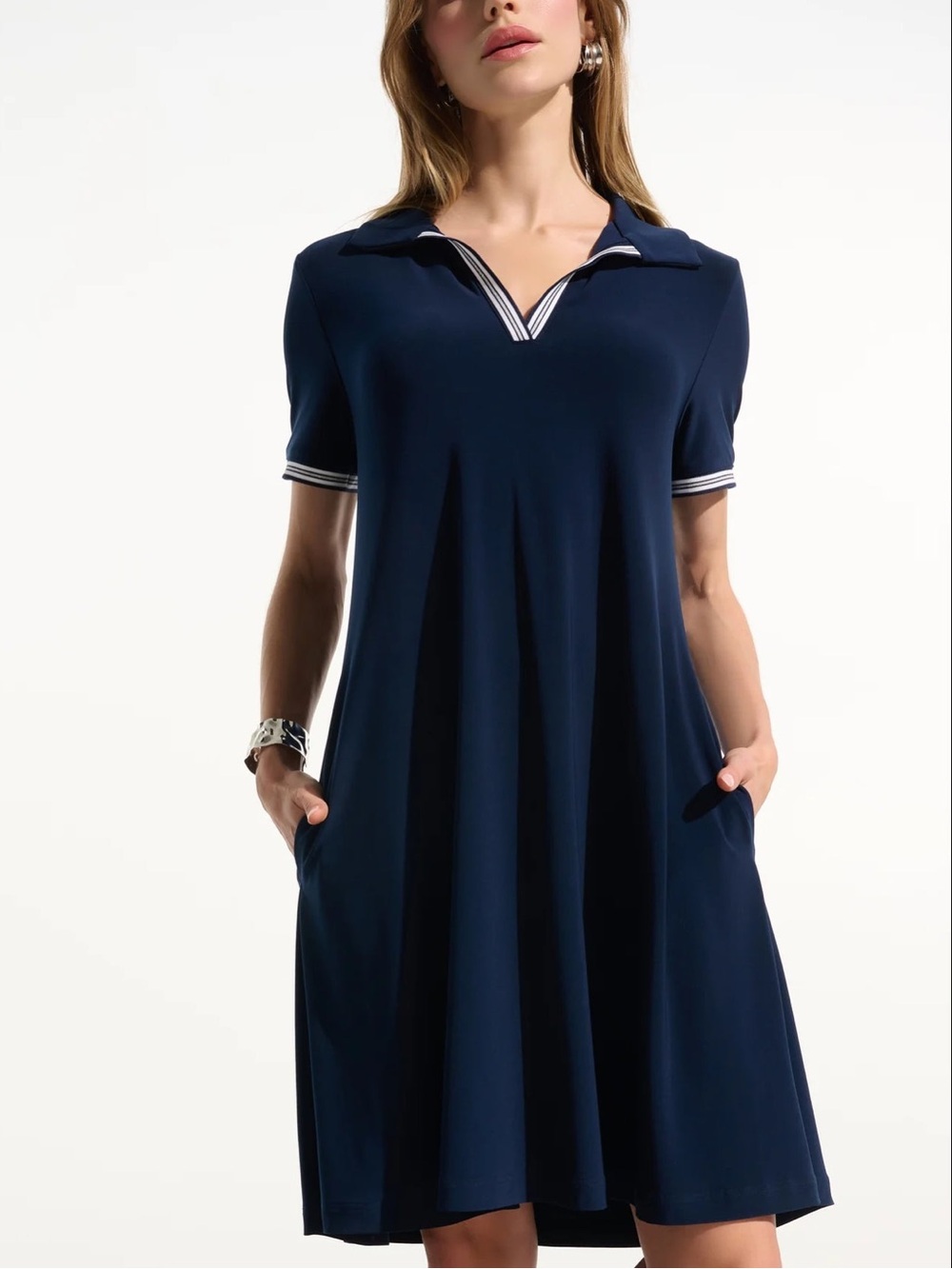 Joseph Ribkoff Navy Polo-Style Cover Dress